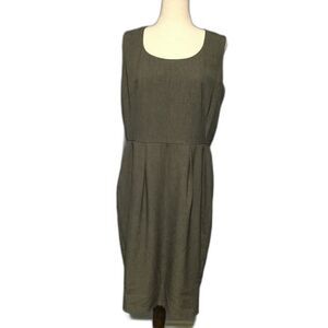 Calvin Klein Gray Sleeveless Midi Dress with Pockets
